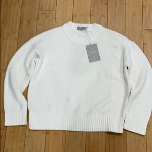 Everlane White size S crew neck sweater